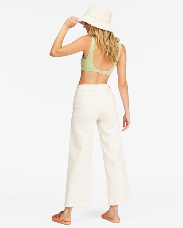 Billabong Free Fall High-Cintura Pants Blancas | FDVYUK875