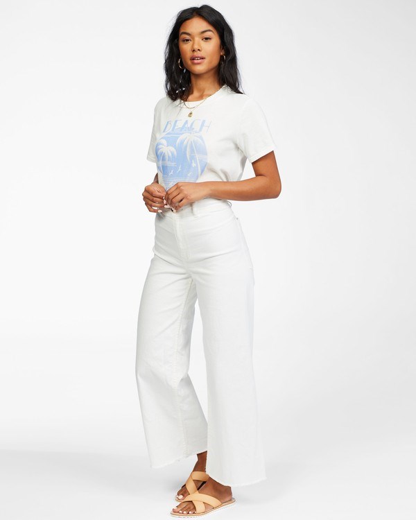 Billabong Free Fall High-Cintura Pants Salt Crystal | HPGLYO684