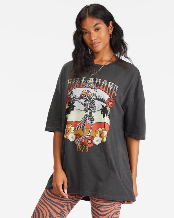 Billabong Full Moon Magic Boyfriend T-Shirt Negras | FBULHO501