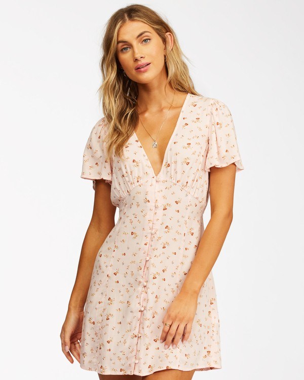 Billabong Full Swing Mini Vestido Rosas | BOWMJS725