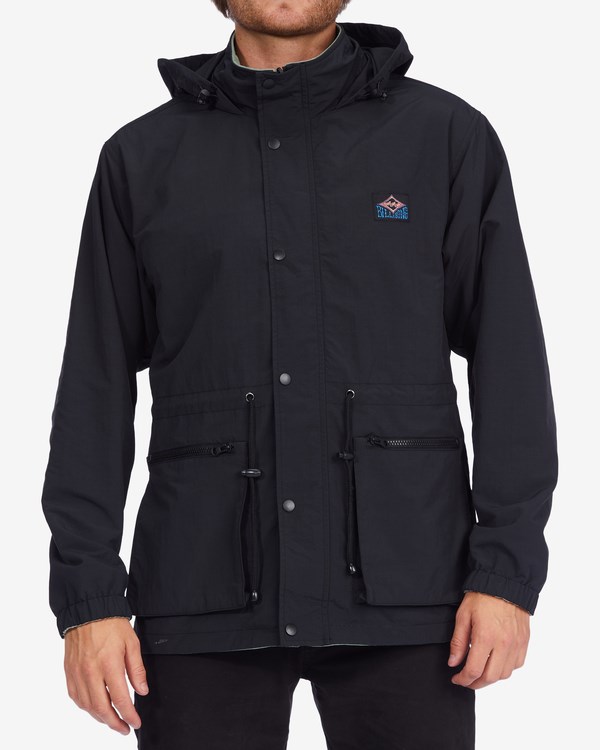 Billabong Gnar Reversible Encapuchado Jacket Negras | FNPIXA145