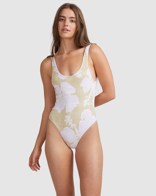 Billabong Haveli Bay Tanker One-Piece Swim Hemp | JCNUIG543