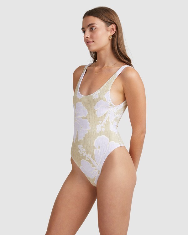 Billabong Haveli Bay Tanker One-Piece Swim Hemp | JCNUIG543