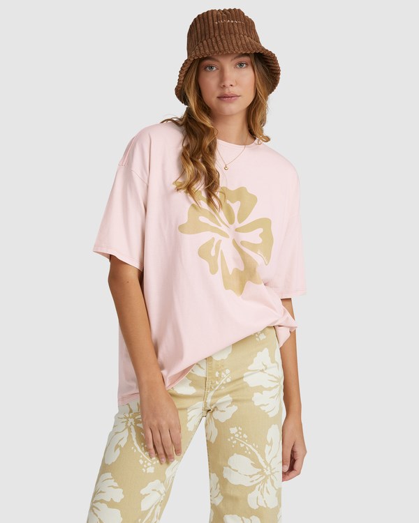 Billabong Hawaii Dreaming Boyfriend T-Shirt Rosas | ZBWYMS965