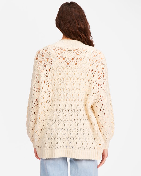 Billabong Hideaway Open Front Cardigan Sueter Blancas | QBXVMK193