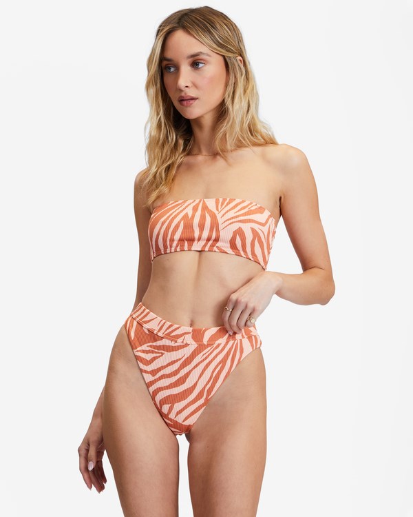 Billabong Jungle Town High Maya Bikini Bottoms Coconut | JCNXMP594