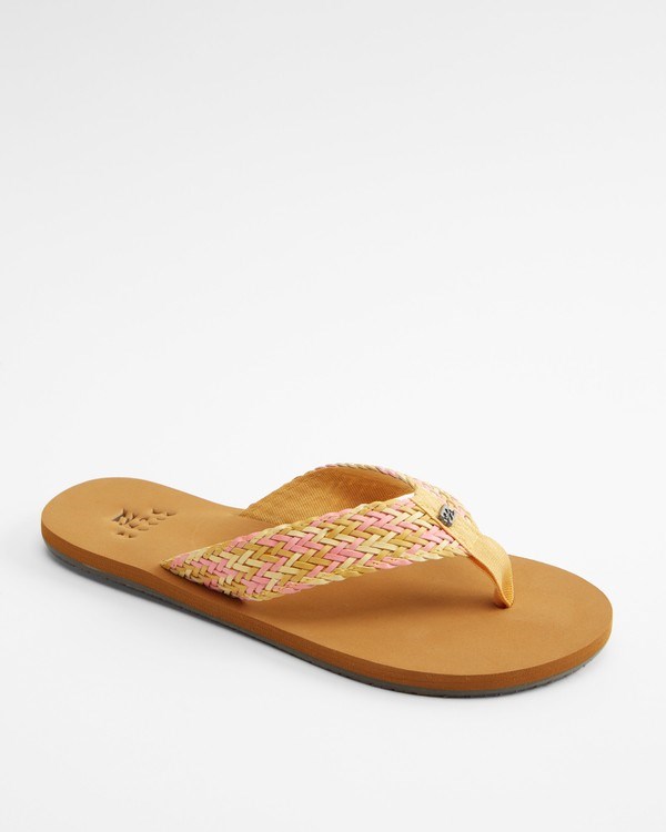 Billabong Kai Braided Sandals Golden Dream | DLEFJY306