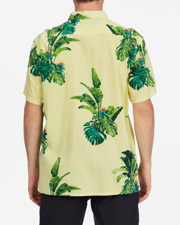 Billabong Kamea Jungle Corta Sleeve Shirt Amarillo | RXUYEK904