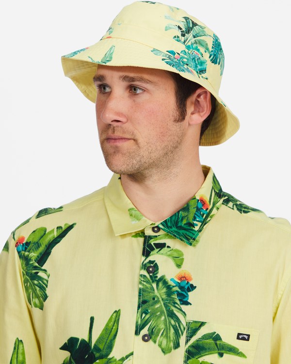 Billabong Kamea Jungle Reversible Bucket Hat Amarillo | JEGQNM241