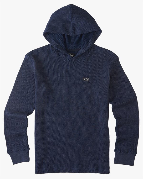 Billabong Keystone Pullover Thermal Hoodie Azules Oscuro | HUINBM281