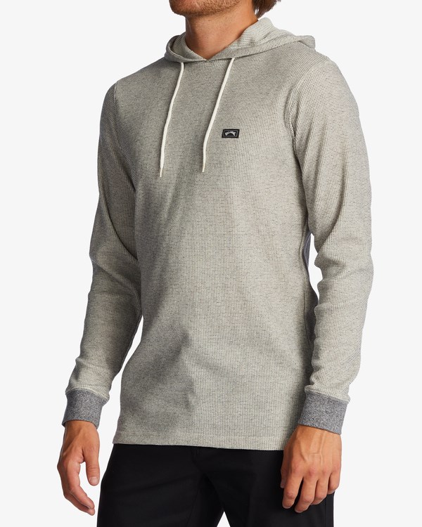 Billabong Keystone Pullover Thermal Hoodie Oatmeal | TZKOJM987