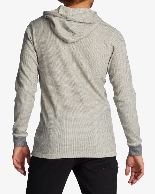 Billabong Keystone Pullover Thermal Hoodie Oatmeal | TZKOJM987