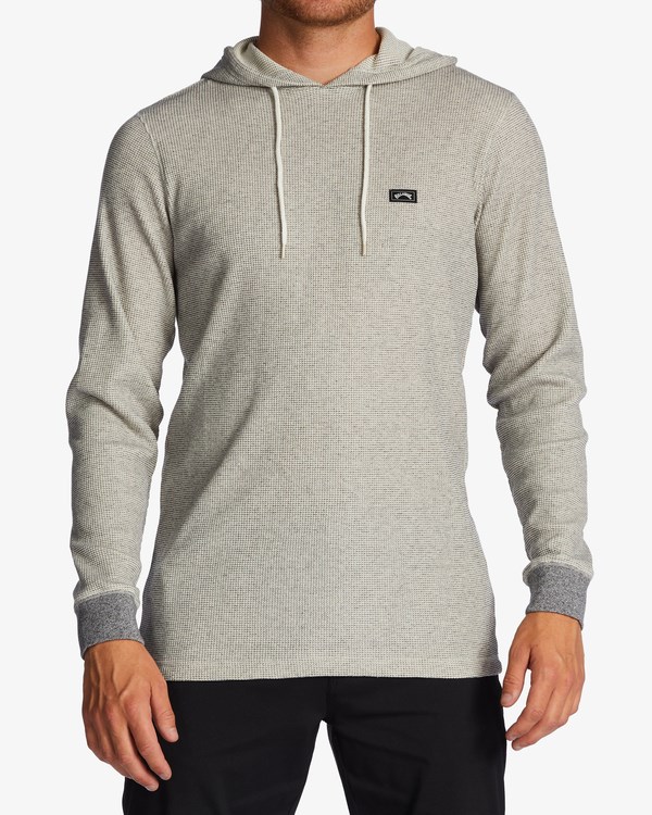 Billabong Keystone Pullover Thermal Hoodie Oatmeal | TZKOJM987