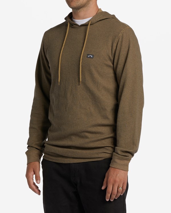 Billabong Keystone Pullover Thermal Hoodie Gravel | TZUIVF617