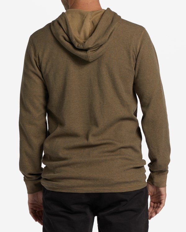 Billabong Keystone Pullover Thermal Hoodie Gravel | TZUIVF617