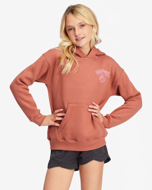 Billabong Kiss The Moon Estampadas Hoodie Chocolate | JQXTWP435