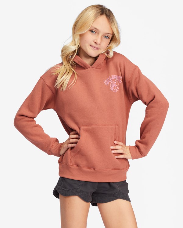 Billabong Kiss The Moon Estampadas Hoodie Chocolate | JQXTWP435