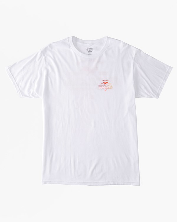 Billabong Koloa Rooster Corta Sleeve T-Shirt Blancas | OXSIEV056