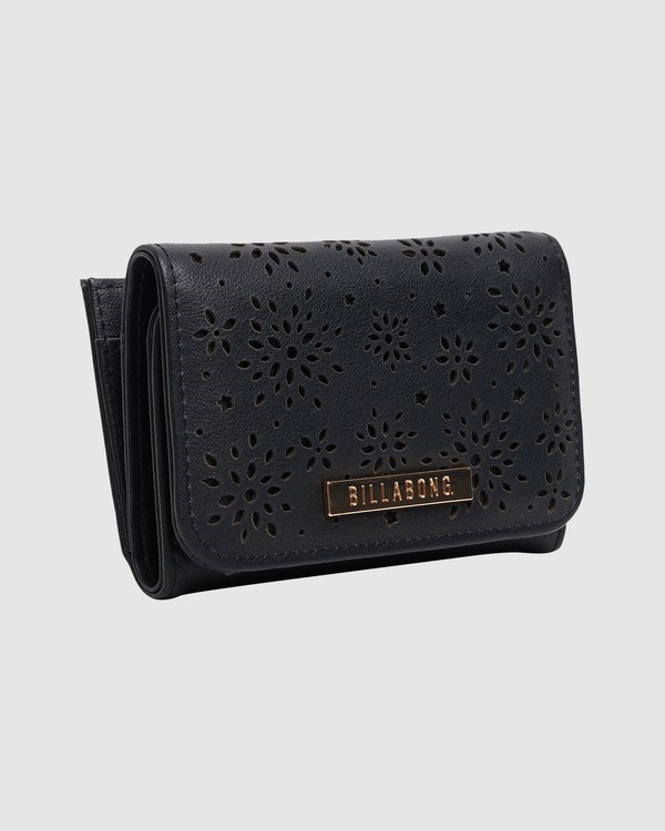 Billabong Lana Tri-fold Wallet Negras | BVRJEQ195