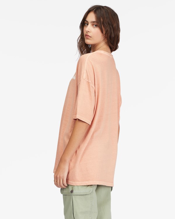 Billabong Land Of Milk And Honey Boyfriend T-Shirt Rosas | BQKXWE479