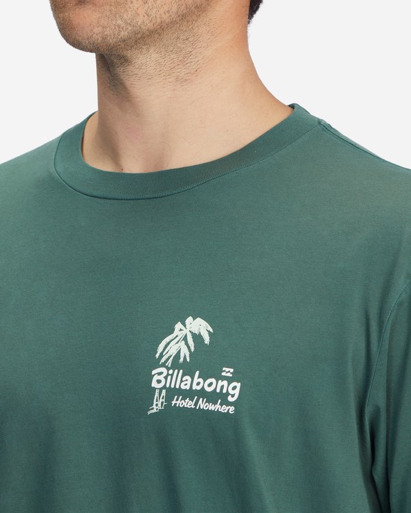 Billabong Leaves Wave Washed Corta Sleeve T-Shirt Alpine | FRUIPD560