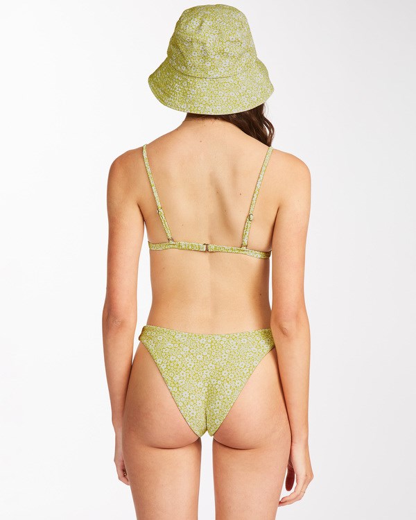 Billabong Little Whispers Ceci Triangle Bikini Top Lime | QLBYOH190