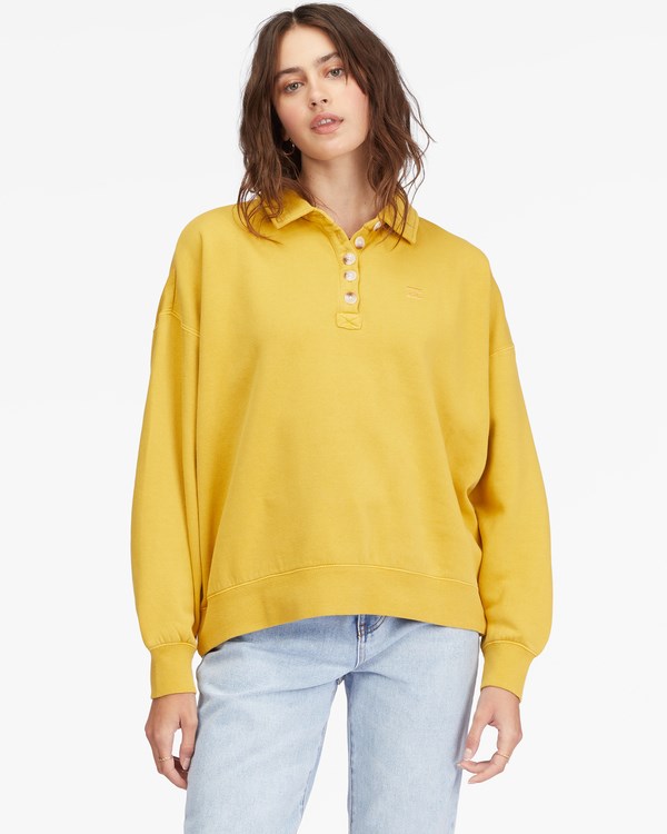 Billabong Lost Time Pullover Sweatshirt Golden Touch | HSTGPN405