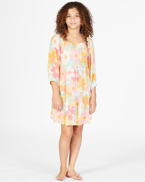 Billabong Love Crush Babydoll Vestido Buttermilk | AHGIPJ173