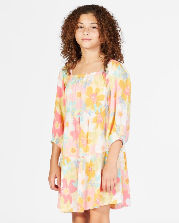 Billabong Love Crush Babydoll Vestido Buttermilk | AHGIPJ173