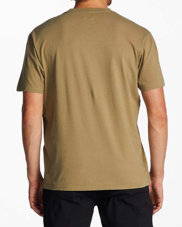 Billabong Mesa Wave Washed Organic Corta Sleeve T-Shirt Military | BCTRVN153