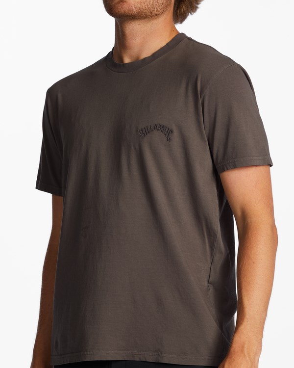 Billabong Mesa Wave Washed Organic Corta Sleeve T-Shirt Asphalt | NCPJAK435