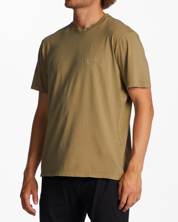 Billabong Mesa Wave Washed Organic Corta Sleeve T-Shirt Military | ZUBMCQ795