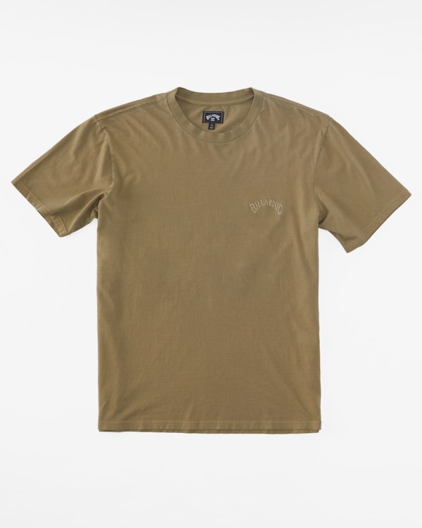 Billabong Mesa Wave Washed Organic Corta Sleeve T-Shirt Military | ZUBMCQ795