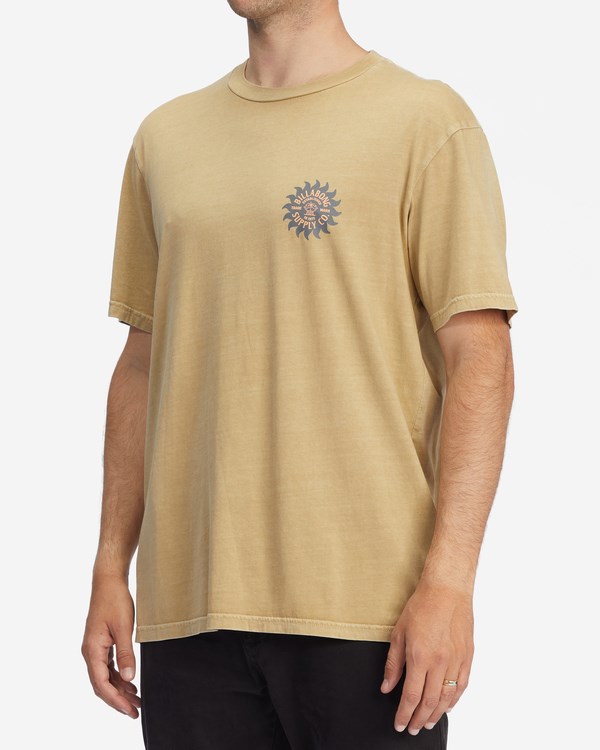 Billabong Mirage Wave Washed Corta Sleeve T-Shirt Sand Dune | CFIEBU204