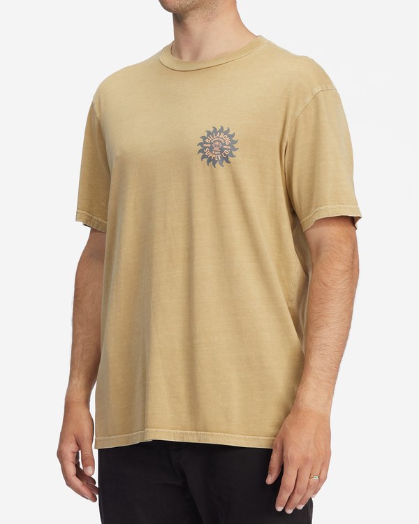 Billabong Mirage Wave Washed Corta Sleeve T-Shirt Sand Dune | CFIEBU204