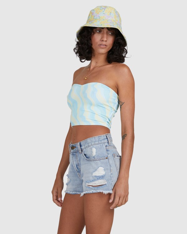 Billabong My Wave Top Strapless Bodycon Top Limón | PFIHZQ603