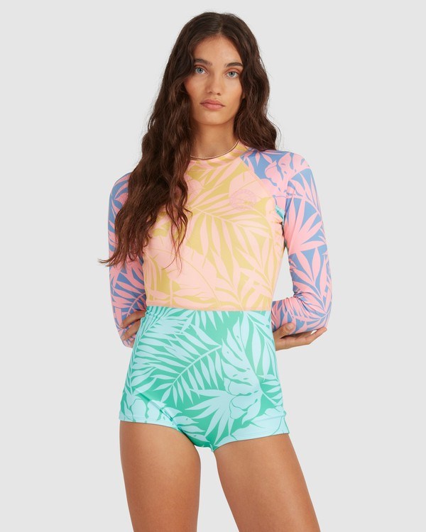 Billabong Mystic Beach Long Sleeve Swimsuit Multi | JQEYAC540