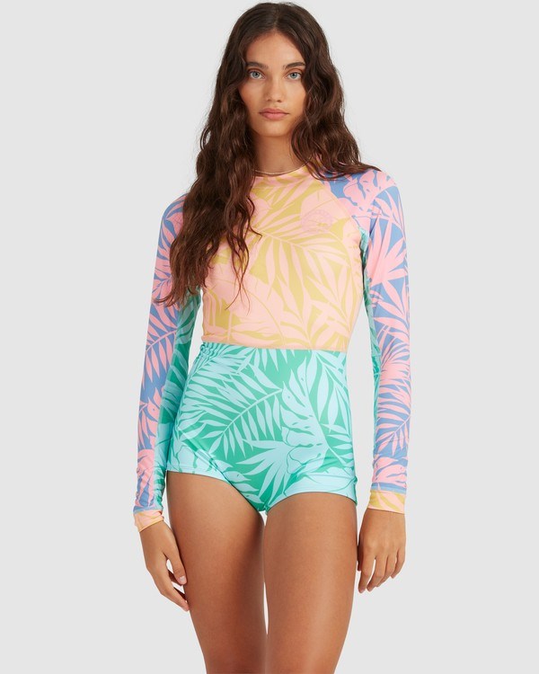 Billabong Mystic Beach Long Sleeve Swimsuit Multi | JQEYAC540