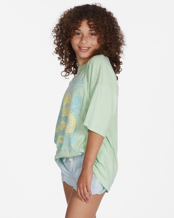 Billabong Natural Hi Boyfriend T-Shirt Honey Dew | SDJFWC706