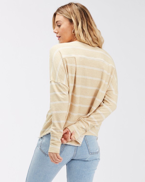 Billabong New Anyday Henley Top Desert Sand | NHEOUF915