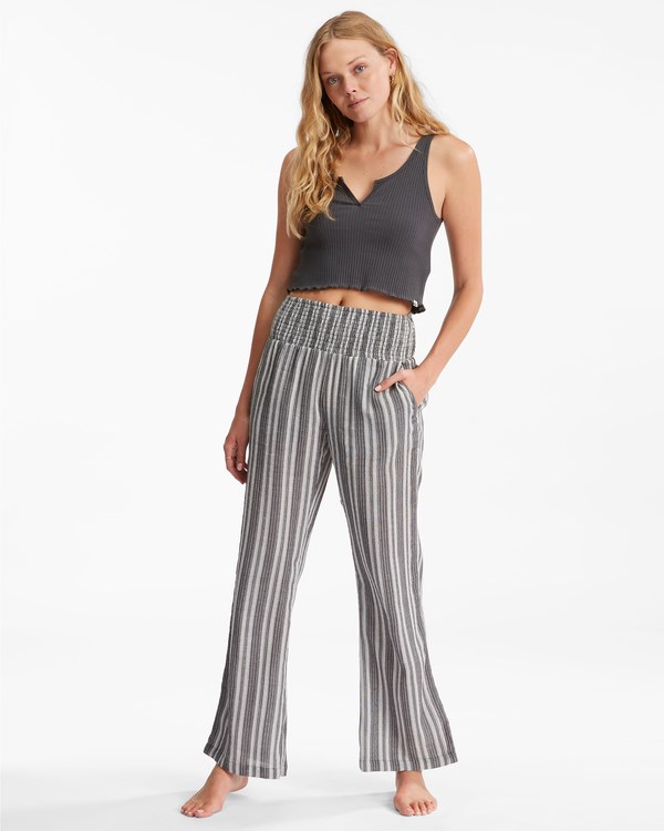 Billabong New Waves 2 Elastic Cintura Pants Negras | FOQIDH096