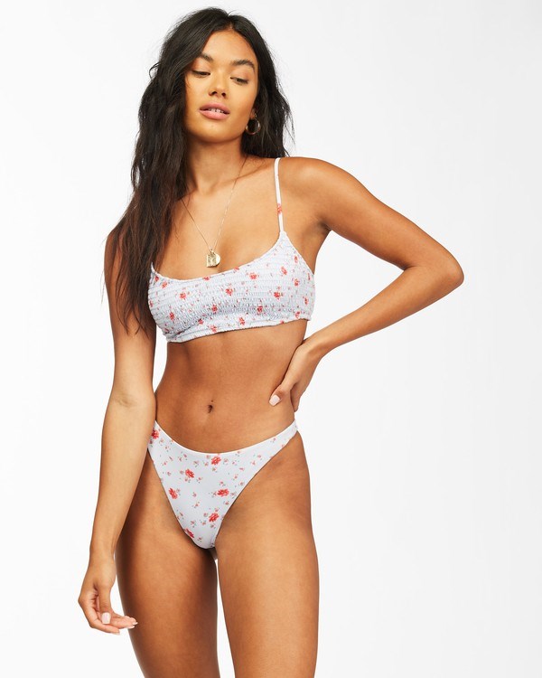 Billabong On The Path Mini Crop Bikini Top Azules | TAMIPC905