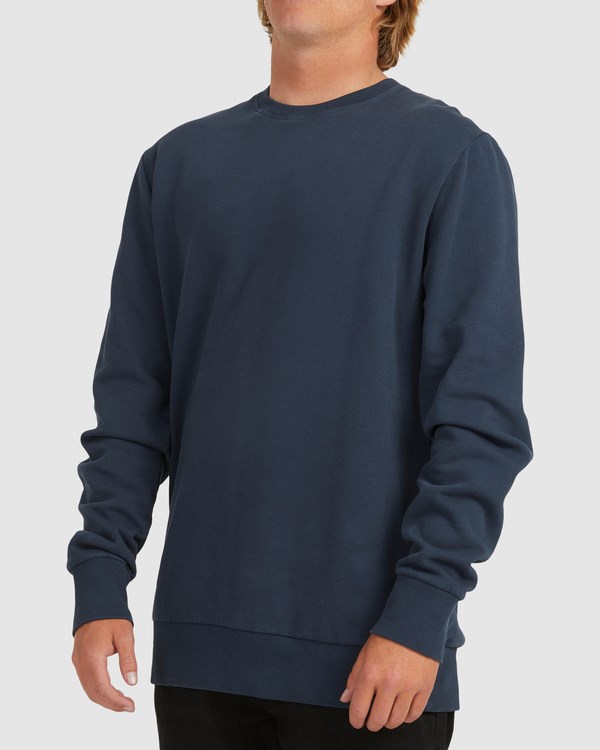 Billabong Overdyed Crewneck Sweatshirt Azul Marino | WYVJXF159