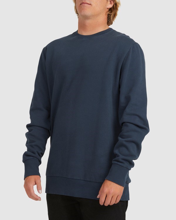 Billabong Overdyed Crewneck Sweatshirt Azul Marino | WYVJXF159