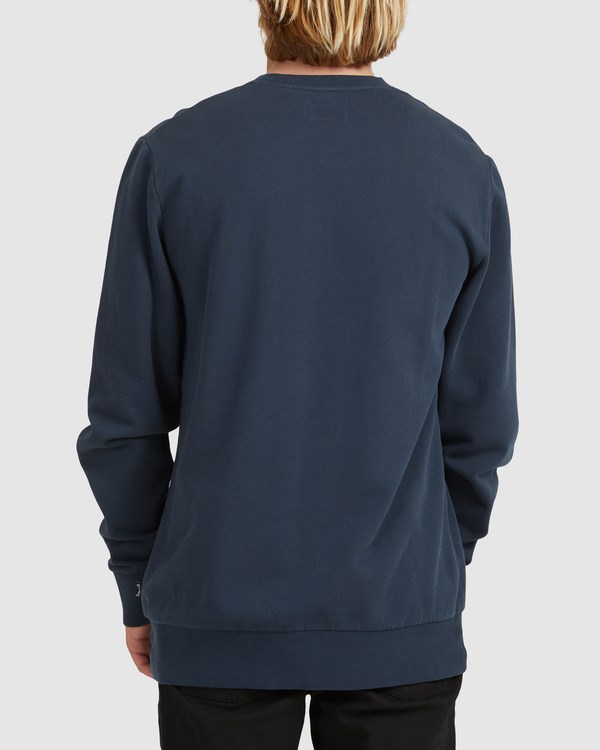 Billabong Overdyed Crewneck Sweatshirt Azul Marino | WYVJXF159