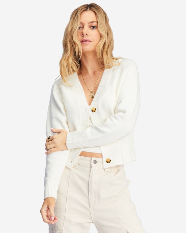 Billabong Paired Up Button-Front Cardigan Blancas | ZSJBXY029