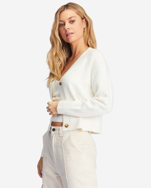 Billabong Paired Up Button-Front Cardigan Blancas | ZSJBXY029