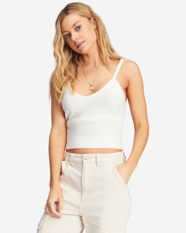 Billabong Paired Up Cami Sueter Blancas | FYWPJD398