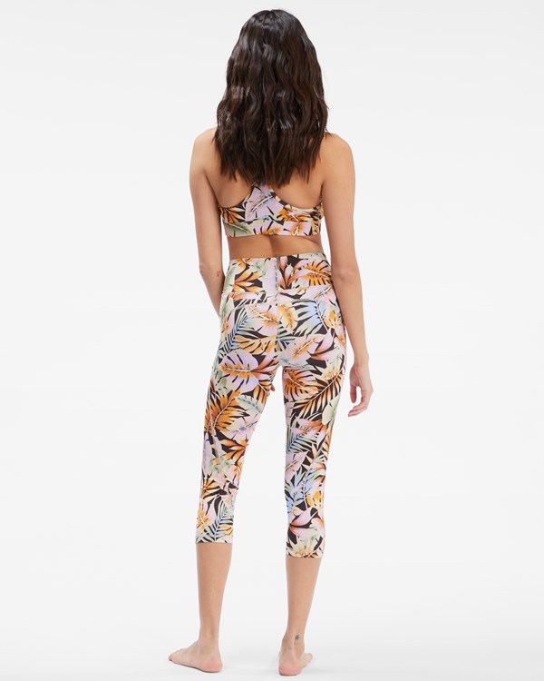 Billabong Paradise Crop Surf Leggings Negras | ZNUSOL751