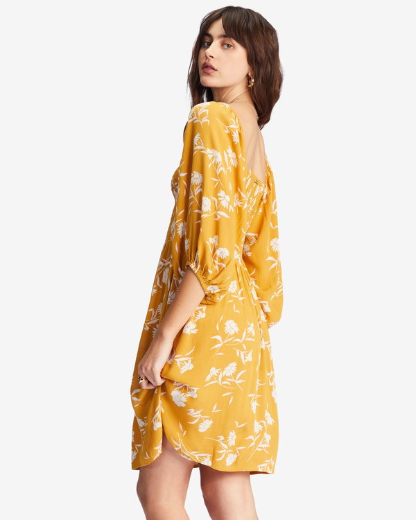 Billabong Paradise Days Mini Vestido Golden Spice | ZXRFHV189